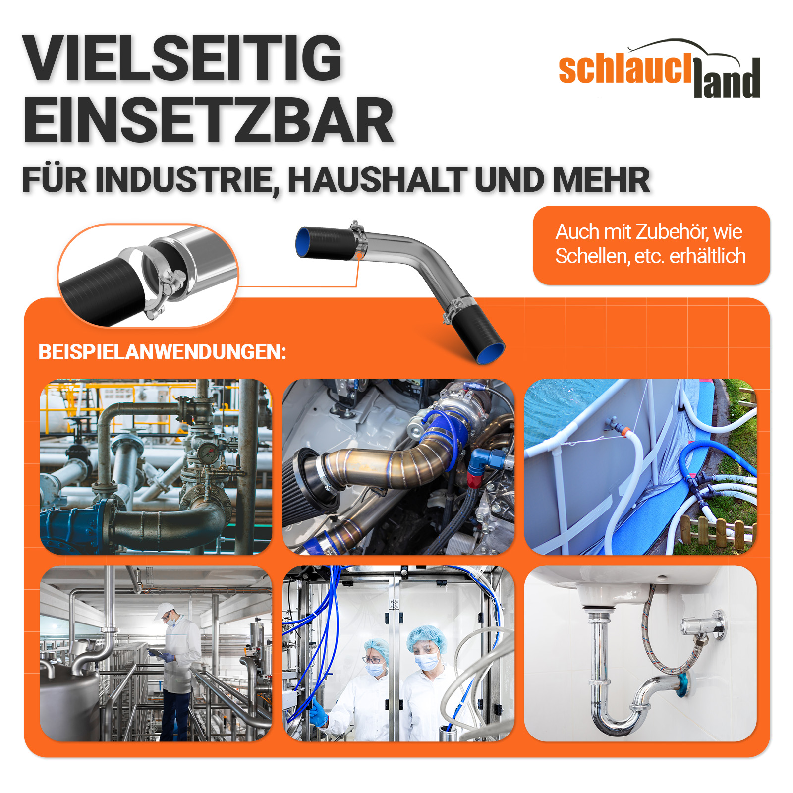 Edelstahl Auspuffbögen mit 70mm Durchmesser Edelstahl Auspuffbögen mit 70mm Durchmesser
