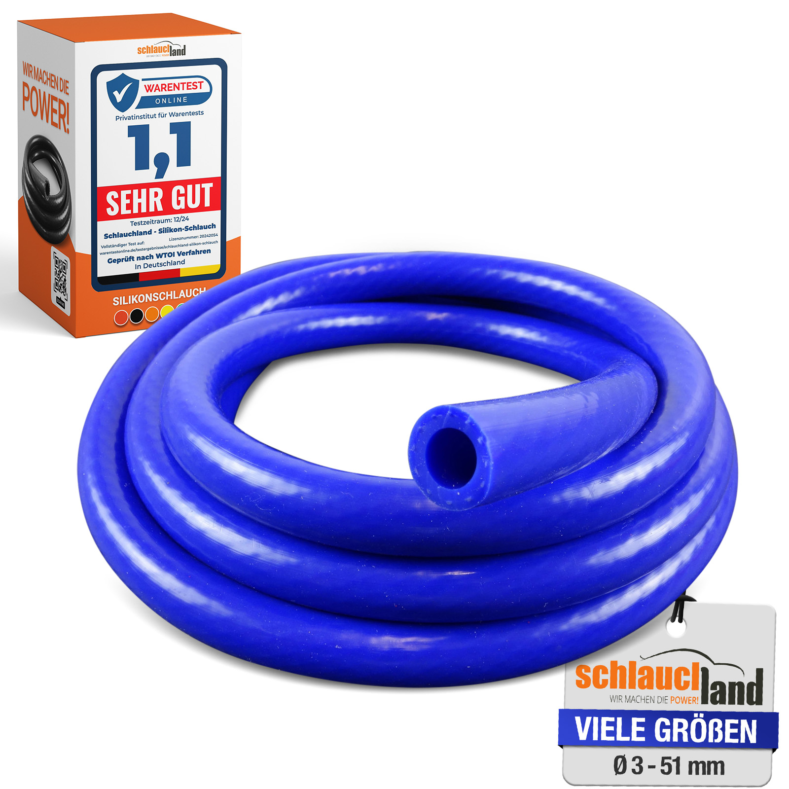 UNIVERSAL-SCHLAUCH VARIO SILIKON - VERSTÄRKT