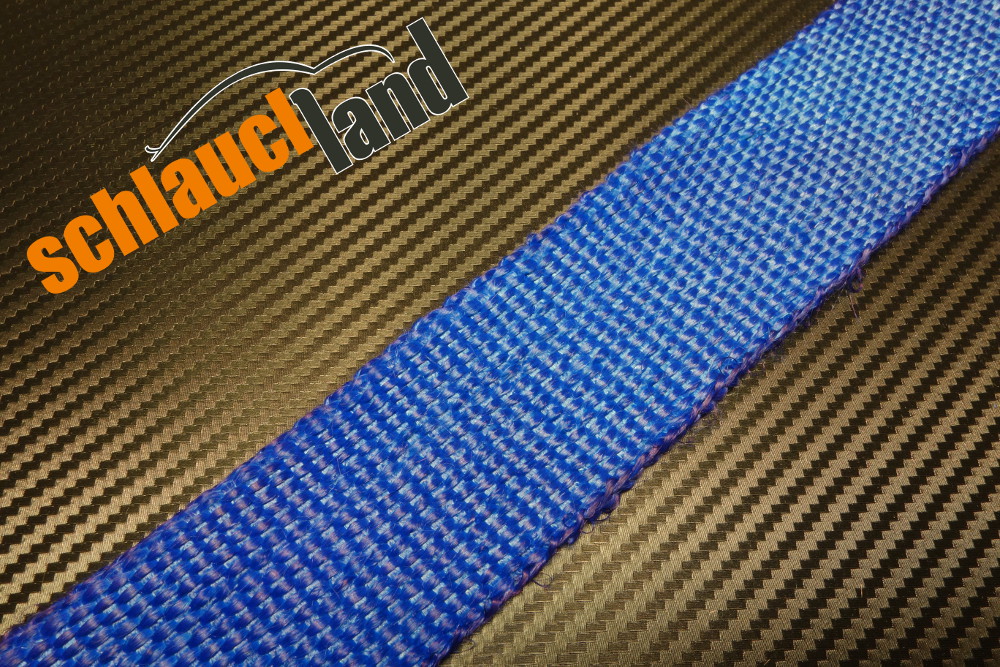 Hitzeschutzband Fiberglas 50mm blau, Bänder