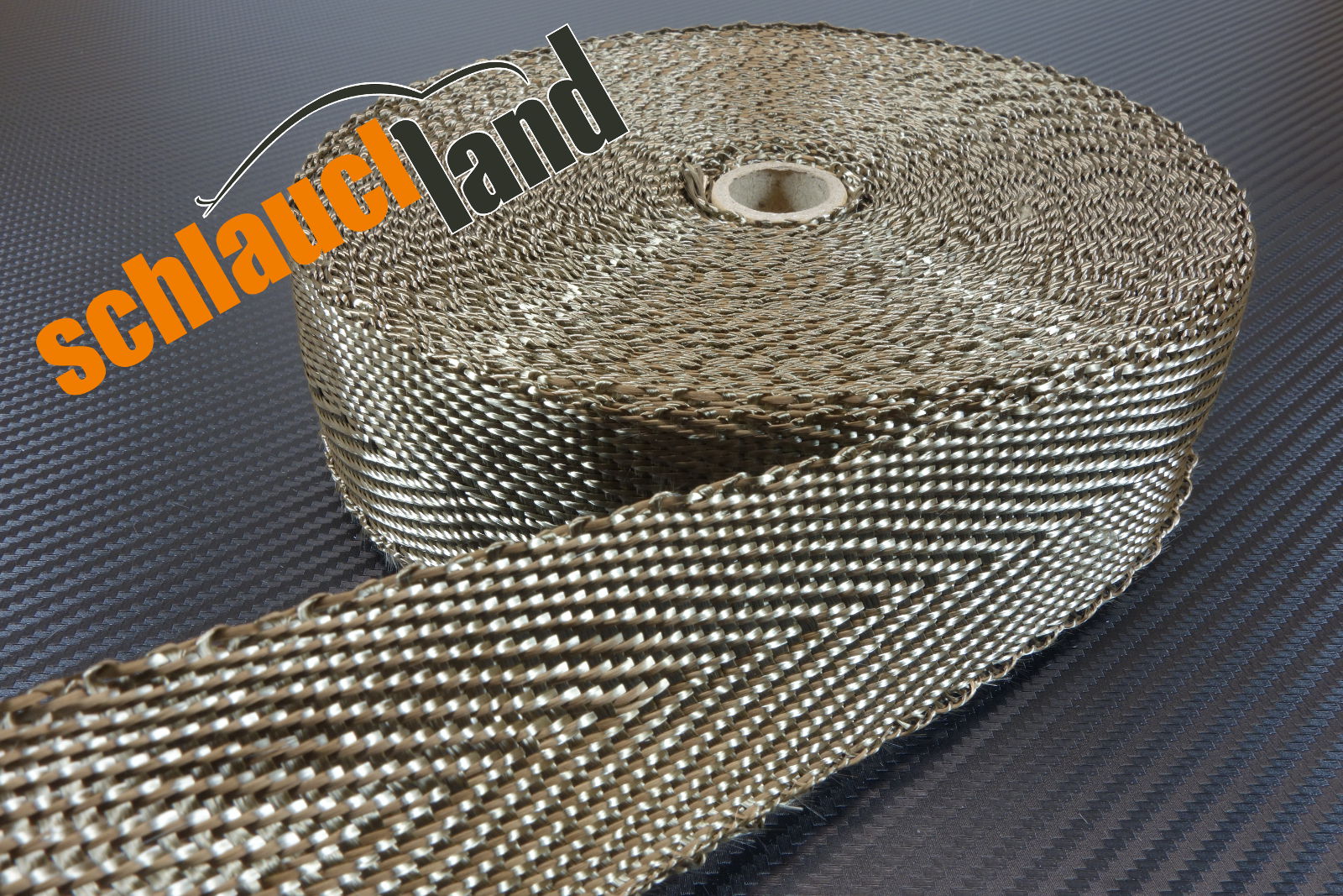 50mm breit Krümmerband Auspuffband mit 10 Edelstahlbinder DL-Racing 10m Basalt Hitzeschutz Band 